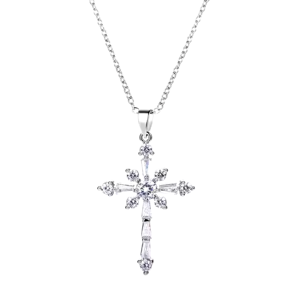 Diamond Snowflake Cross