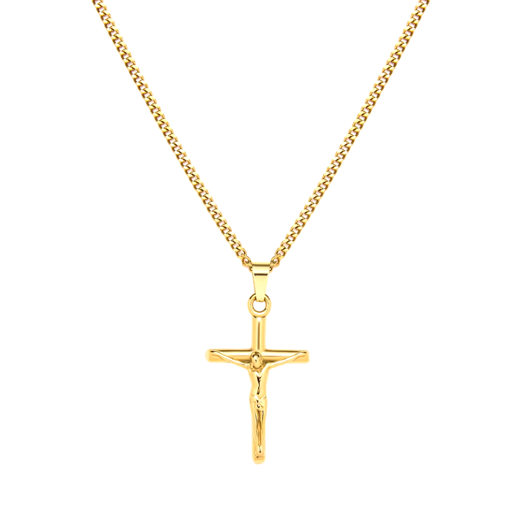 Sleek Crucifix Necklace