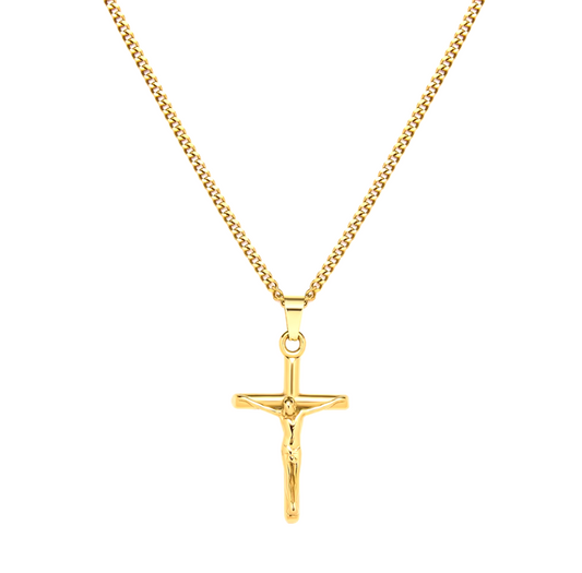 Sleek Crucifix Necklace